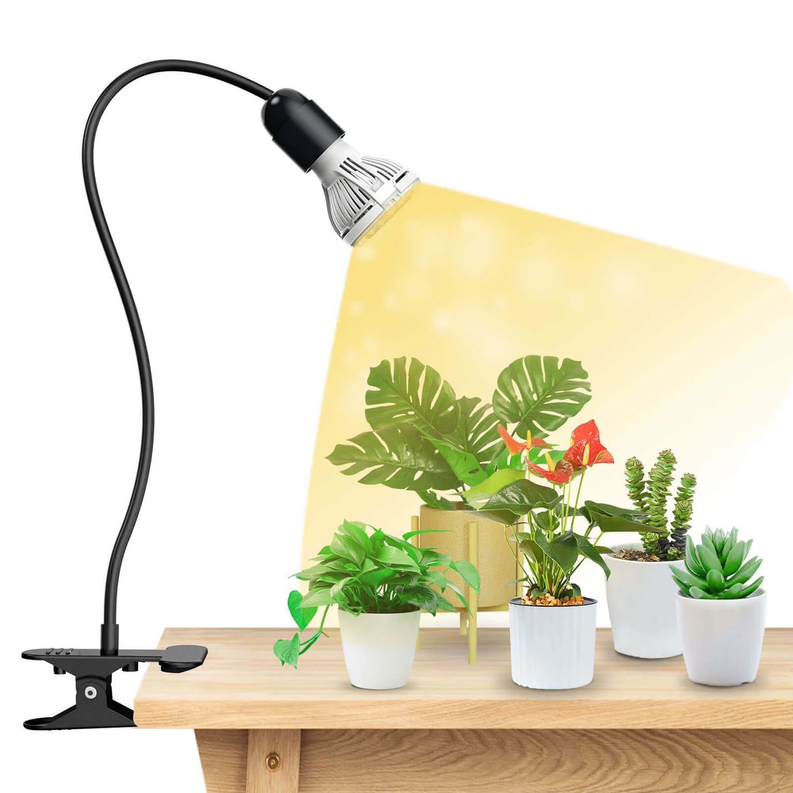 10W Adjustable 1-Head Clip-on LED Grow Light (US/CA ONLY) - Image 11