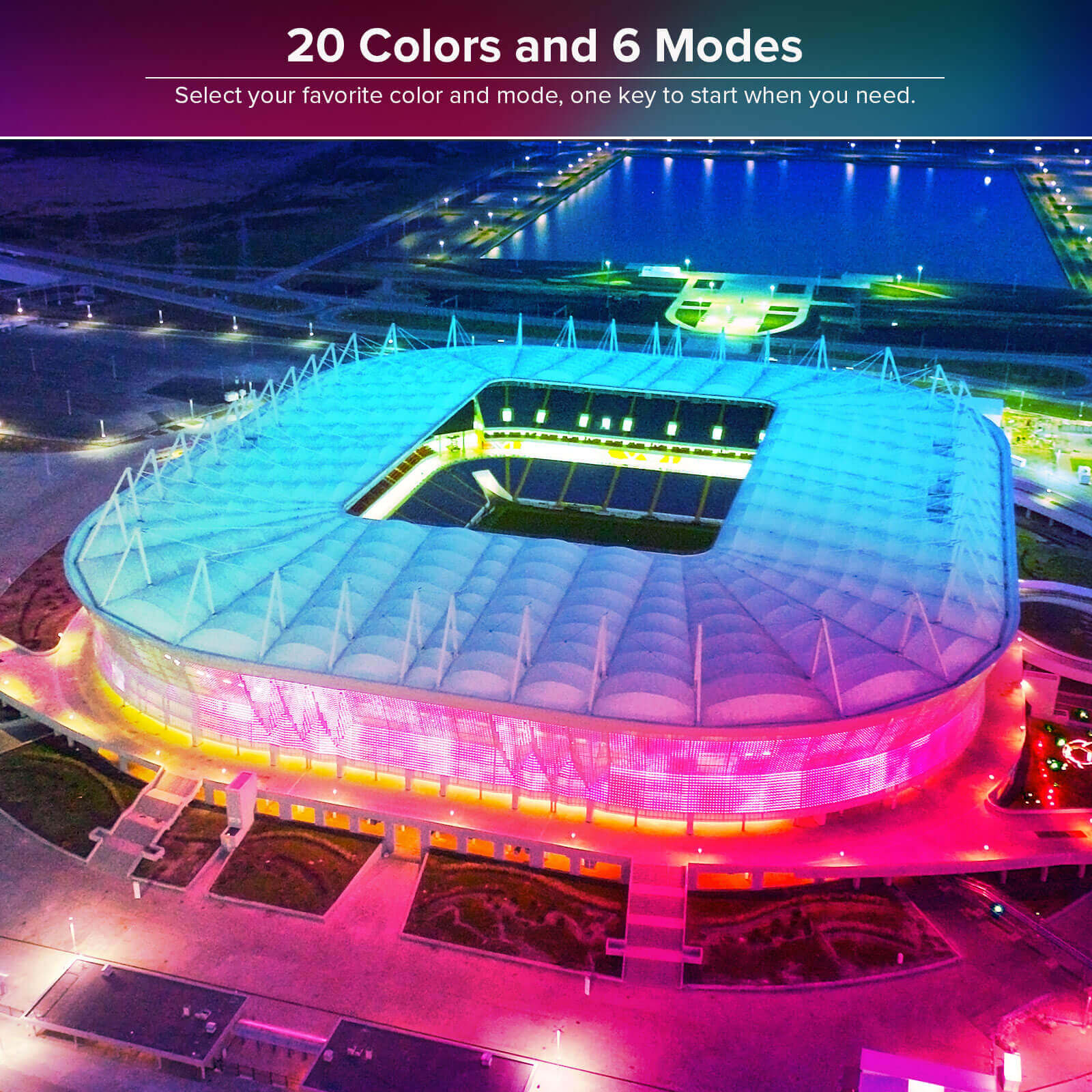 20W RGB LED Flood Light (EU ONLY) - Image 3