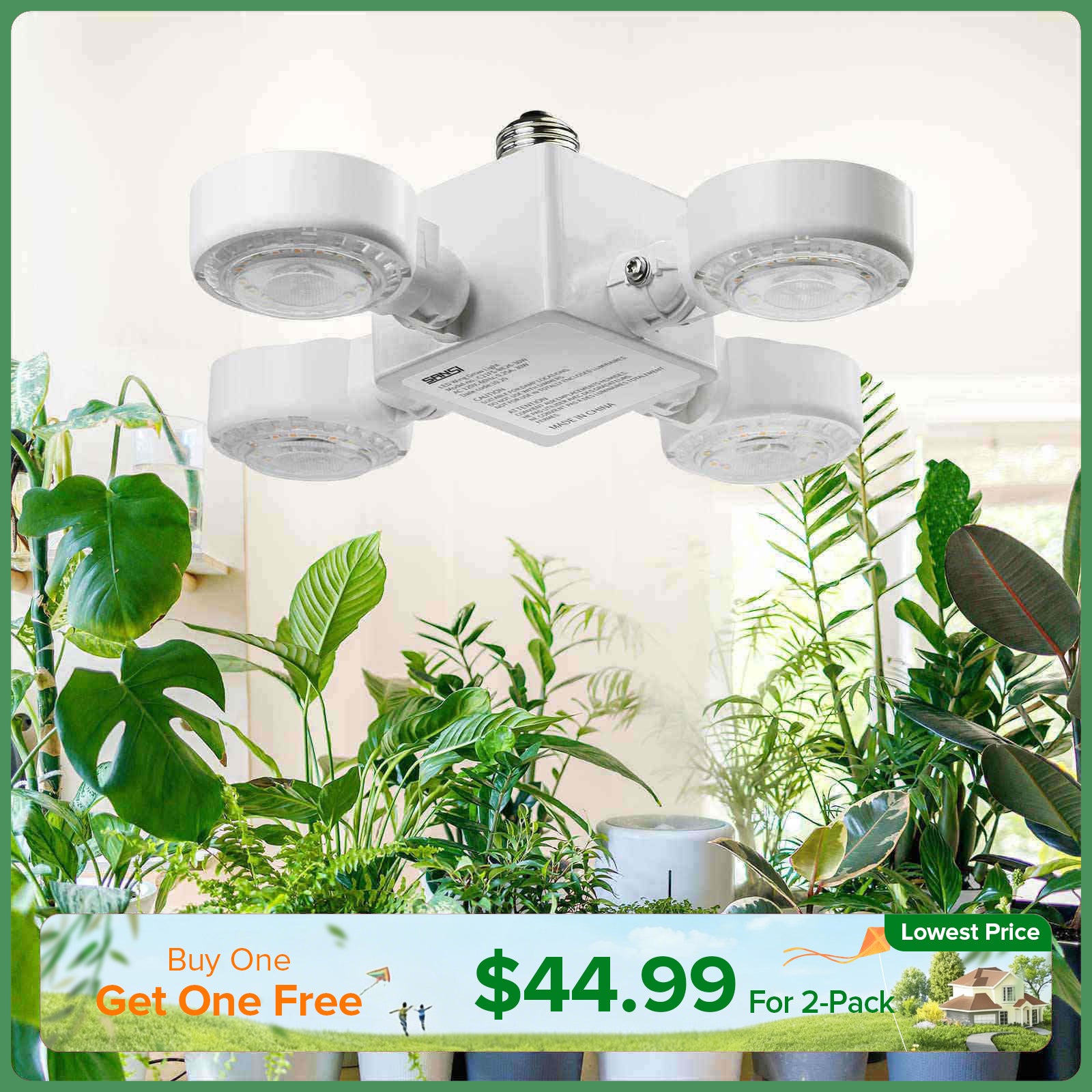 30W LED Grow Light (Folding Wings) (EU/UK ONLY) - Image 8