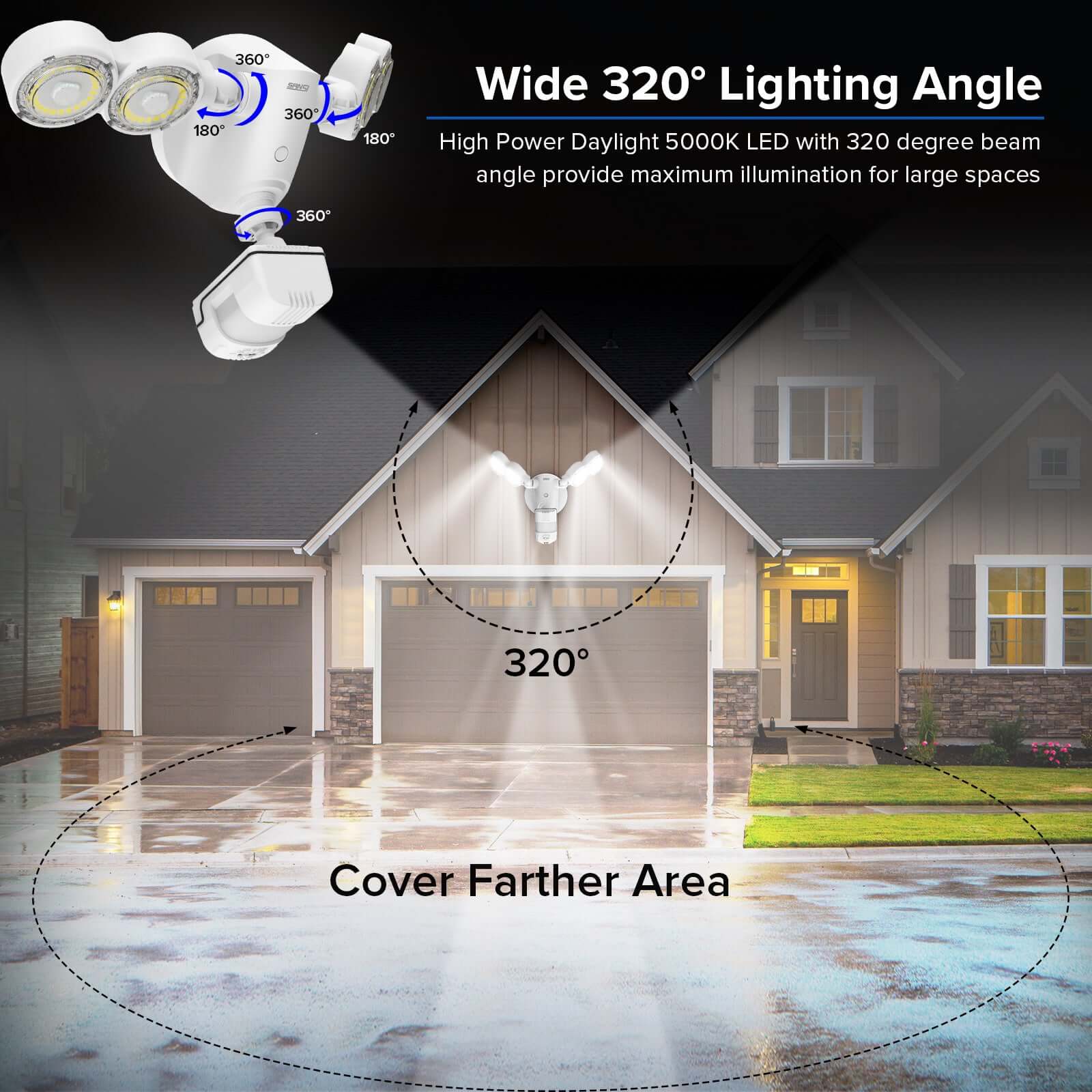 30W LED Security Light (Dusk to Dawn & Motion Sensor) (US & CA ONLY) - Image 6