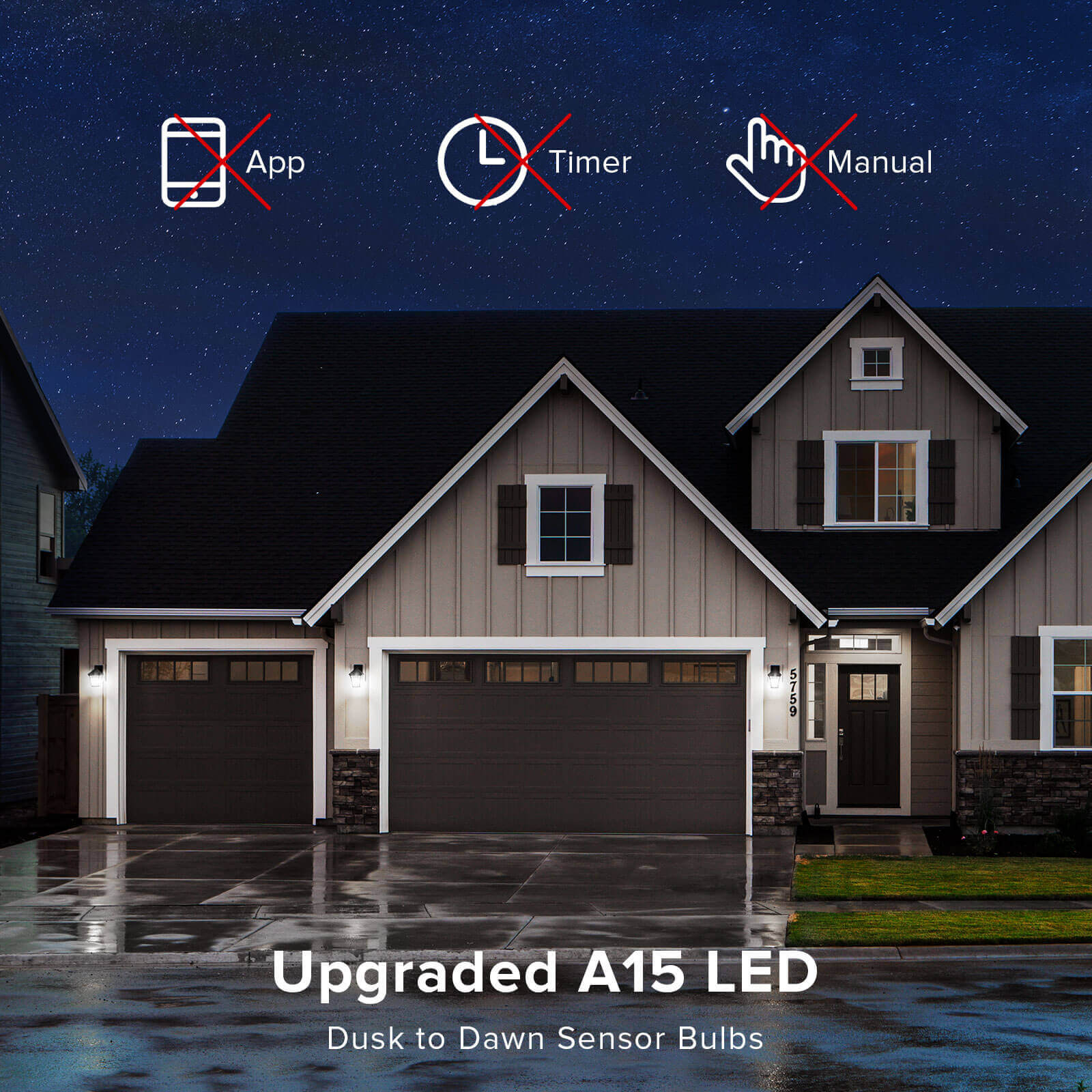 A15 8W LED Dusk to Dawn Light Bulb(US/CA ONLY) - Image 4