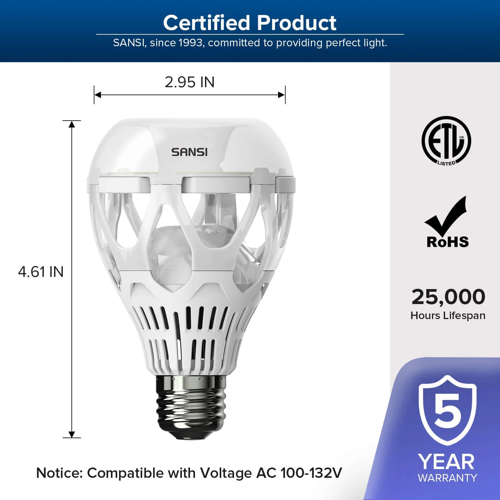 A21 18W LED 3000K/5000K Light Bulb (4-Pack) (US ONLY) - Image 5
