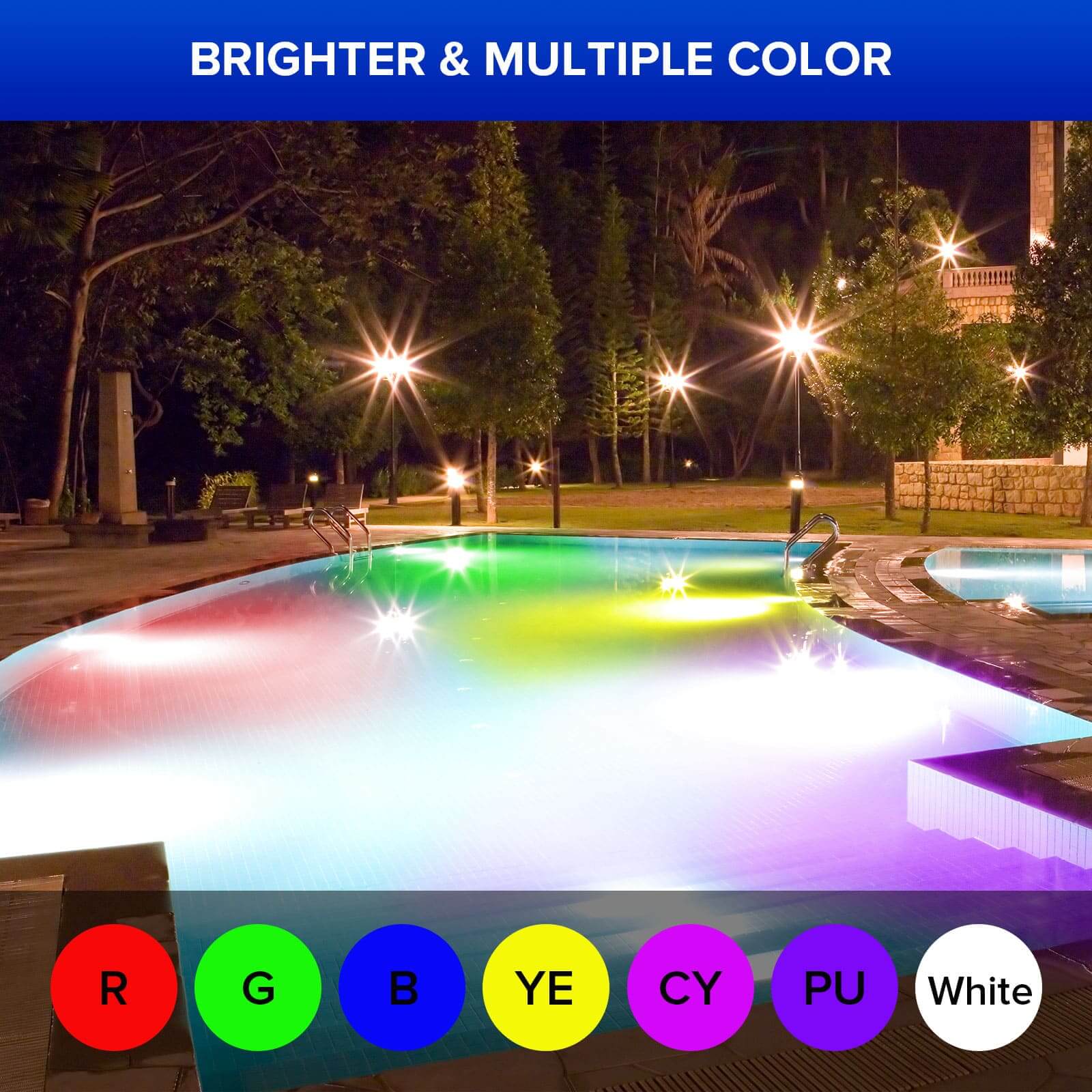 BR30 30W LED RGB Pool Light Bulb (US ONLY) - Image 7