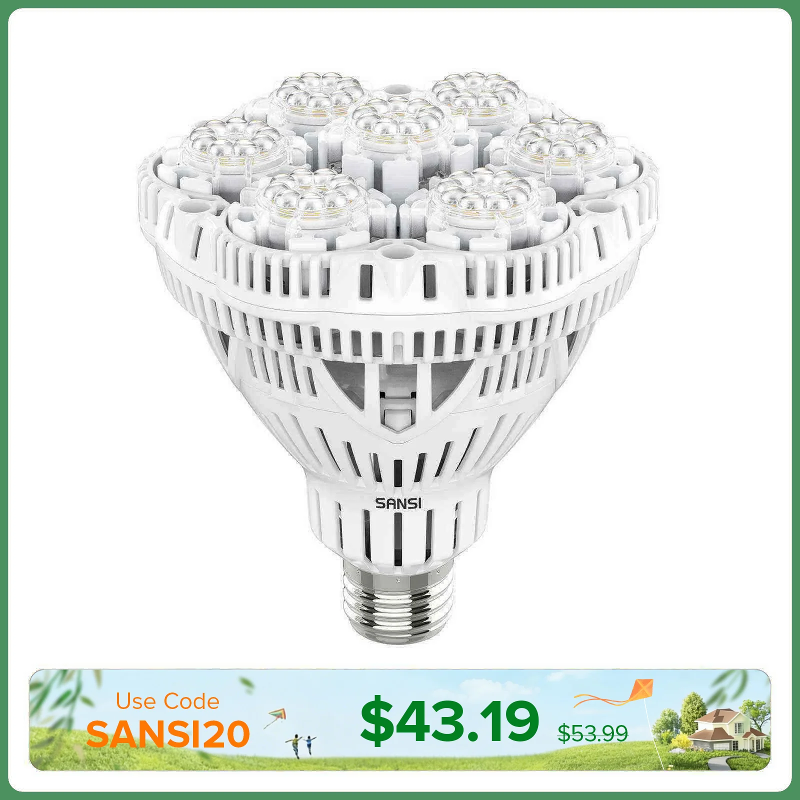BR30 36W LED Grow Light Bulb - Image 10