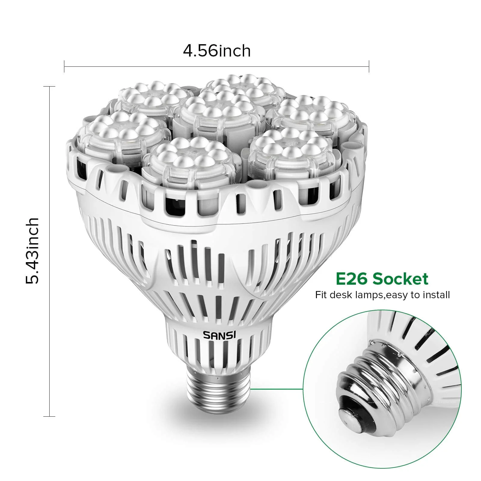 BR30 40W LED Grow Light Bulb With Remote Control - Image 9