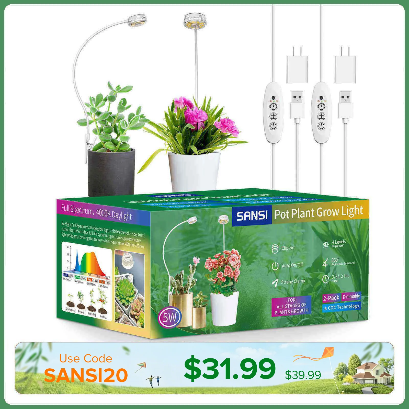Popular Grow Lamps for Growing(Halloween Sale)