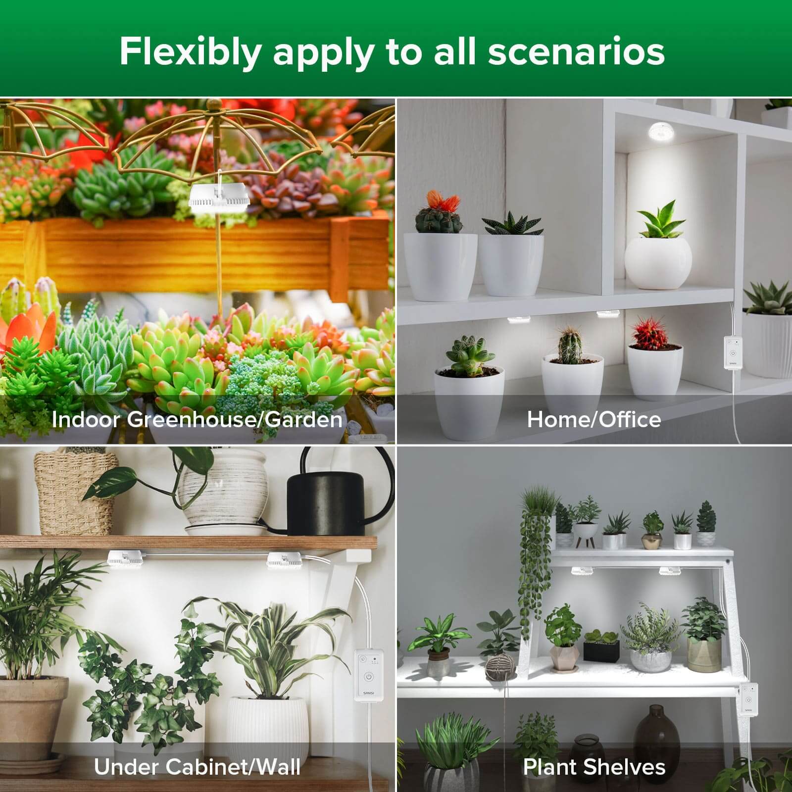 SANSI 10W LED Puck Grow Light With Timer & Dimmer - Image 3