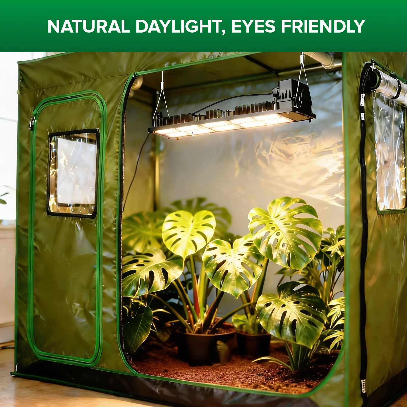 SANSI 200W Panel LED Grow Light | Remote Control - Image 8