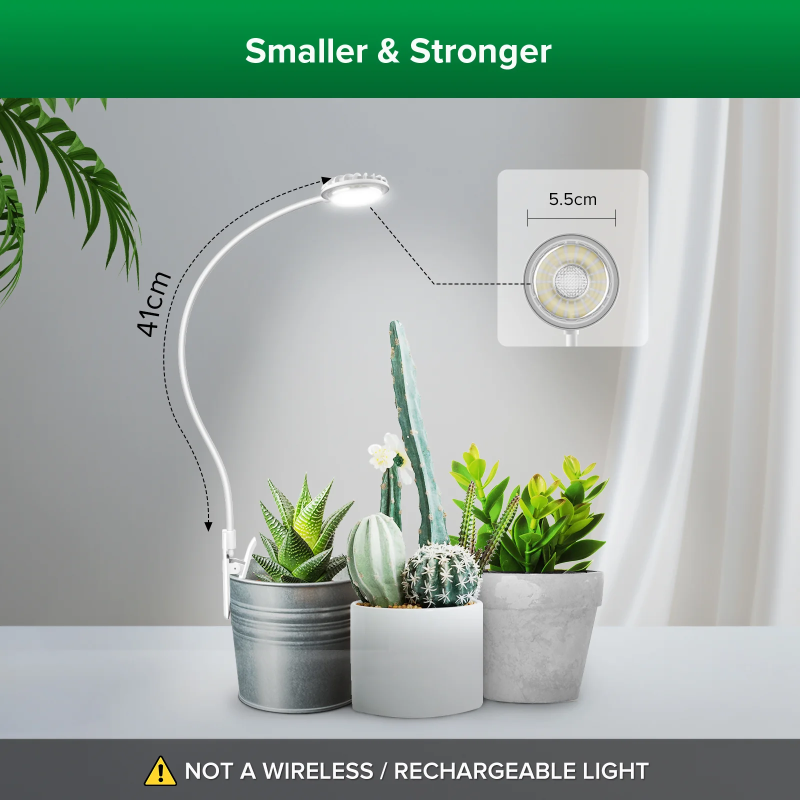 SANSI 4.5W Pot Clip LED Grow Light (EU/UK ONLY) - Image 3