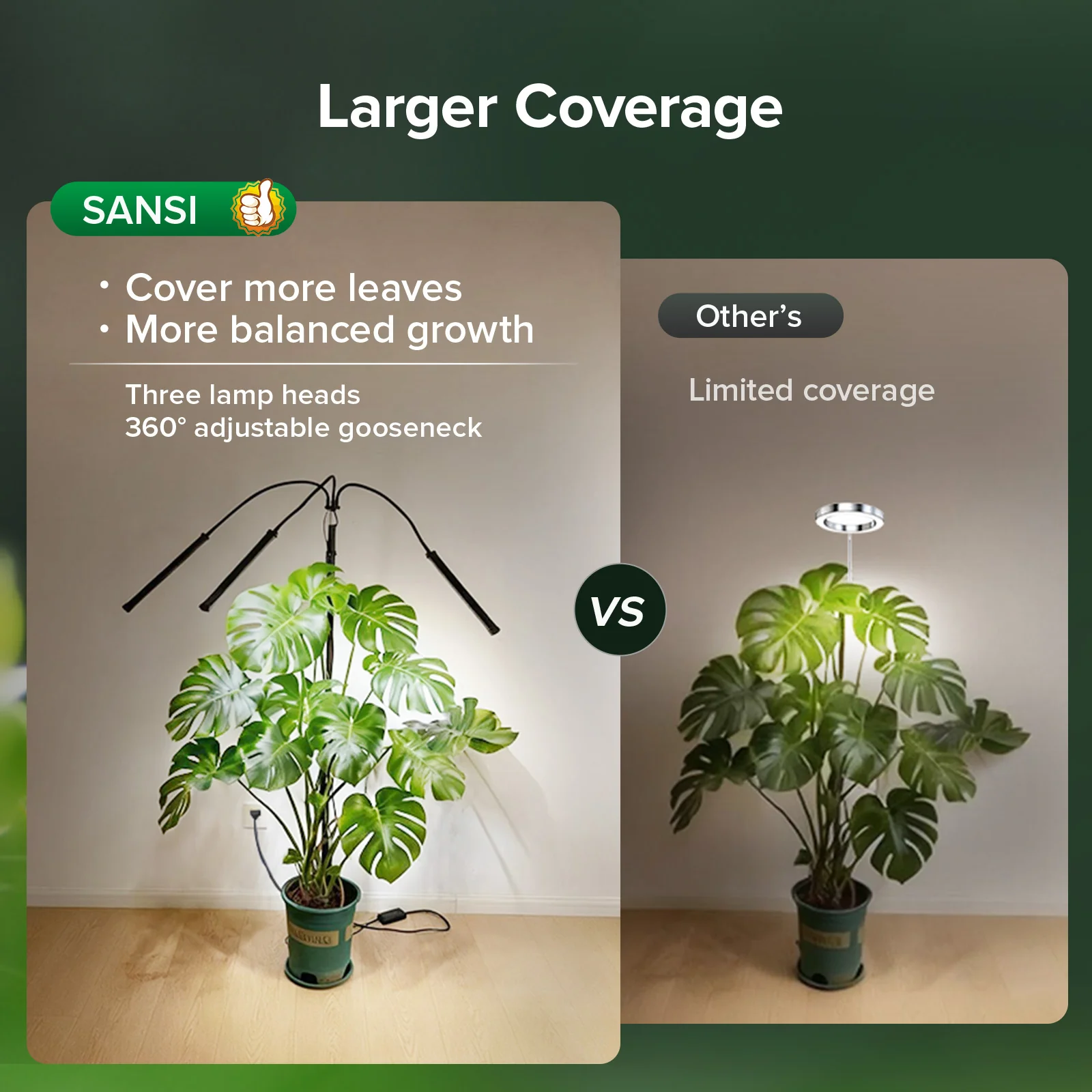 SANSI 45W Standing LED Grow Light with Ground Stake (US ONLY) - Image 5